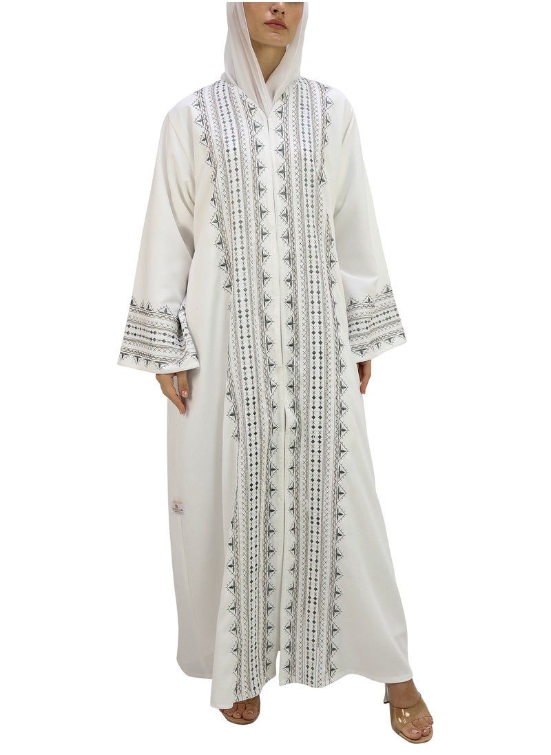 The White Abaya First Time In Corduroy Collection