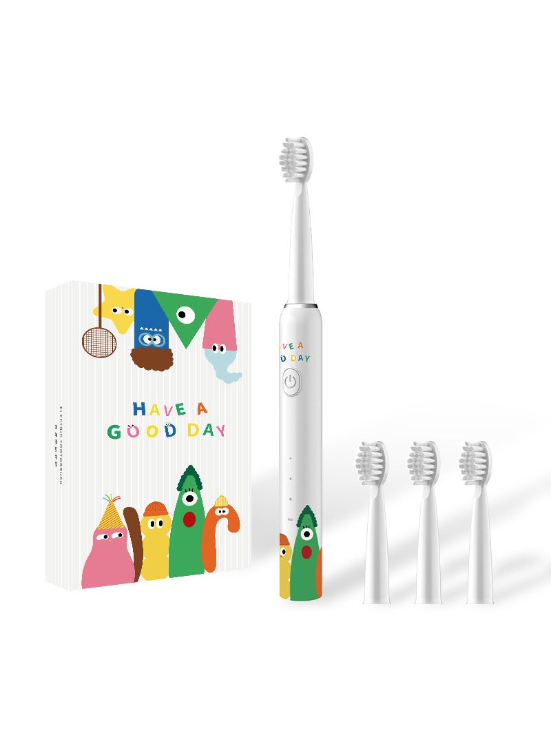 Borui children's electric toothbrush wholesale small yellow duck cartoon USB rechargeable ultrasonic toothbrush group purchase gift