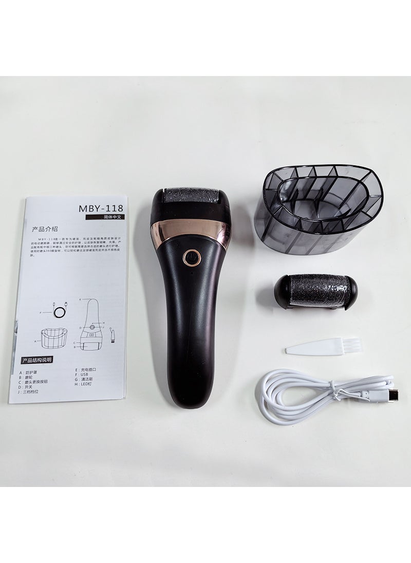 Cross-border electric foot grinder full body washable automatic pedicure multi-function rechargeable calluses foot remover