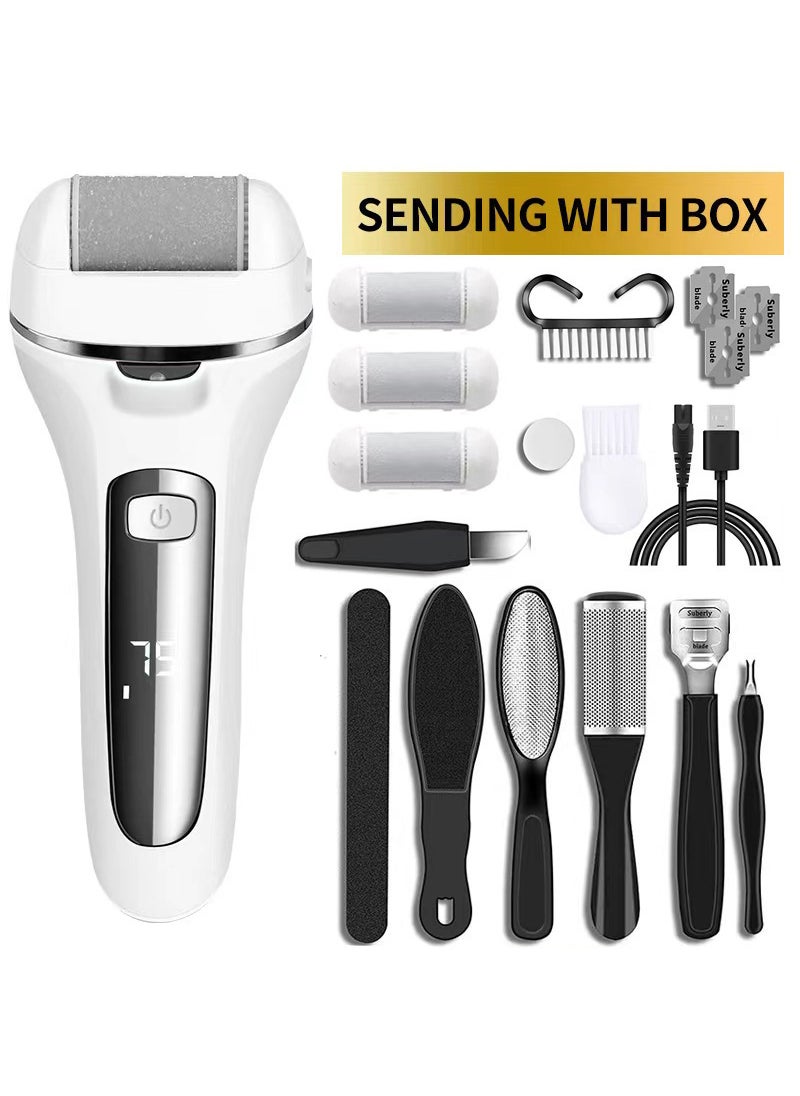 Cross-border electric foot grinder full body washable automatic pedicure multi-function rechargeable calluses foot remover