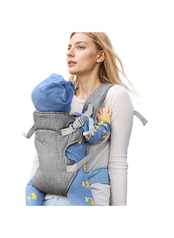 4-In-1 Flip Advanced Convertible Baby Carrier, Grey, 8 Kg To 36 Kg