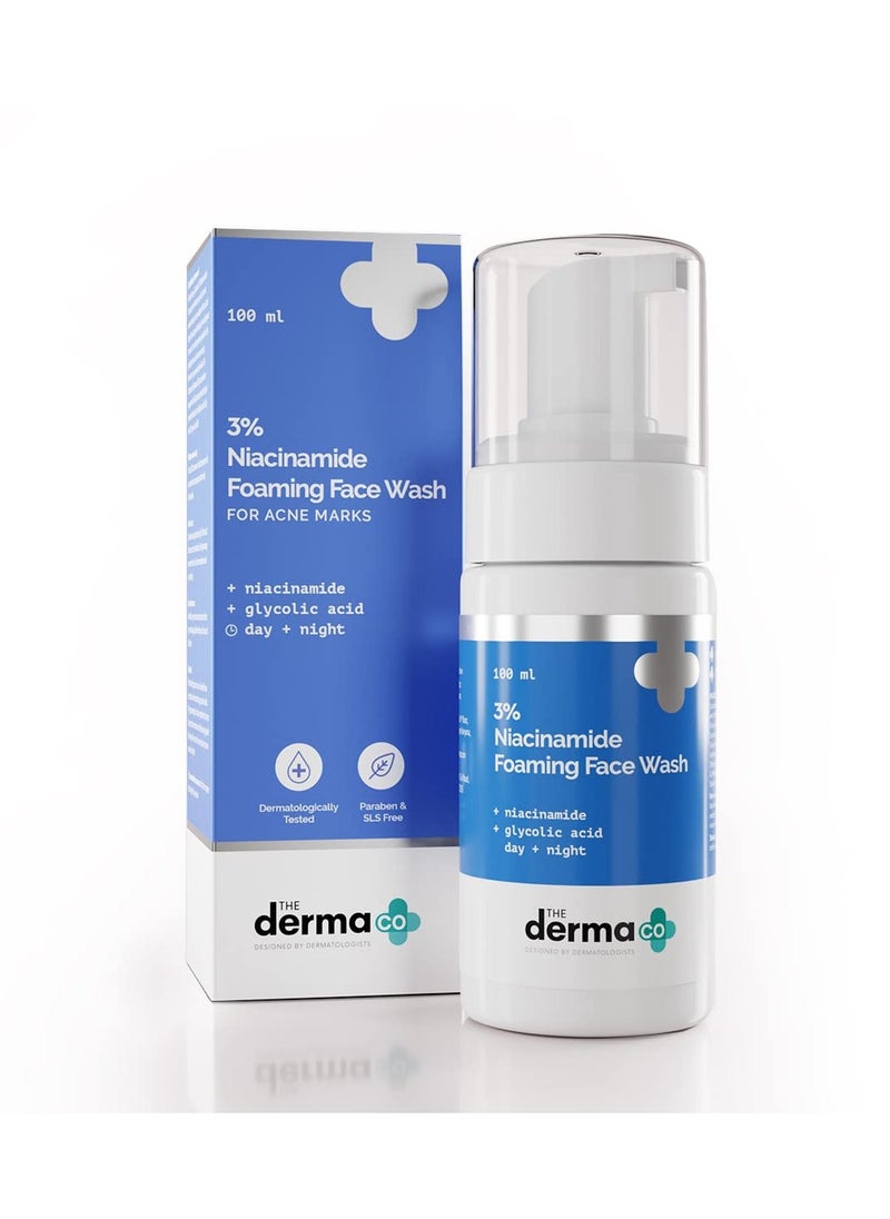 The Derma Co 3% Niacinamide Foaming Face Wash for Acne Marks - 100 ml(dermaco)