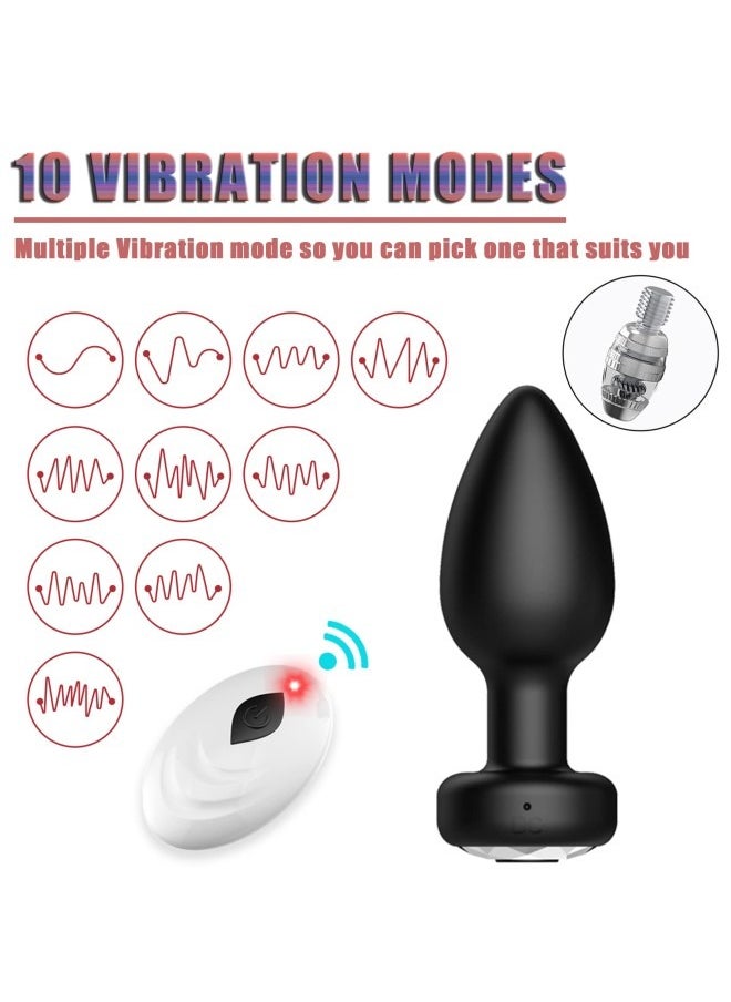 Multifunctional Mini Body Massager with Black Crystal