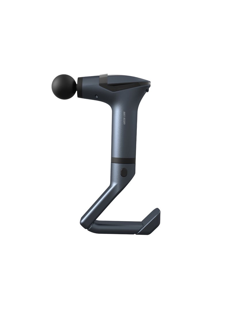 Multifunctional Massage Handle GMG-05 / Up to 3 Hour working time / 4 Massage Head / Extension Handle / 12 Speed Levels / Digital Display / Massage Belt / LED Lights - Black