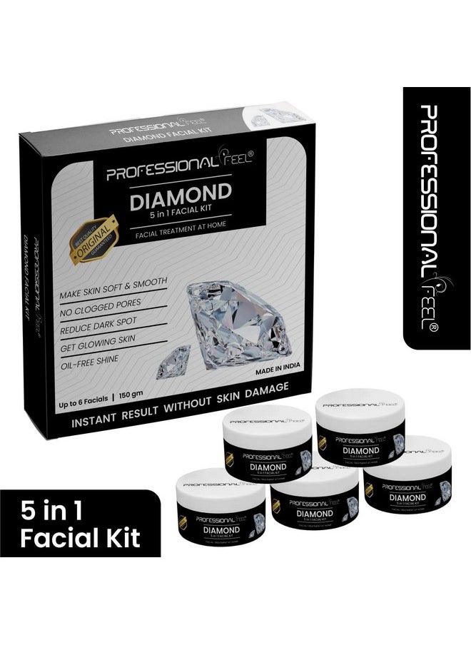 Diamond Facial Kit With Face Massager (Set Of 5) 150 Gm (Diamond)