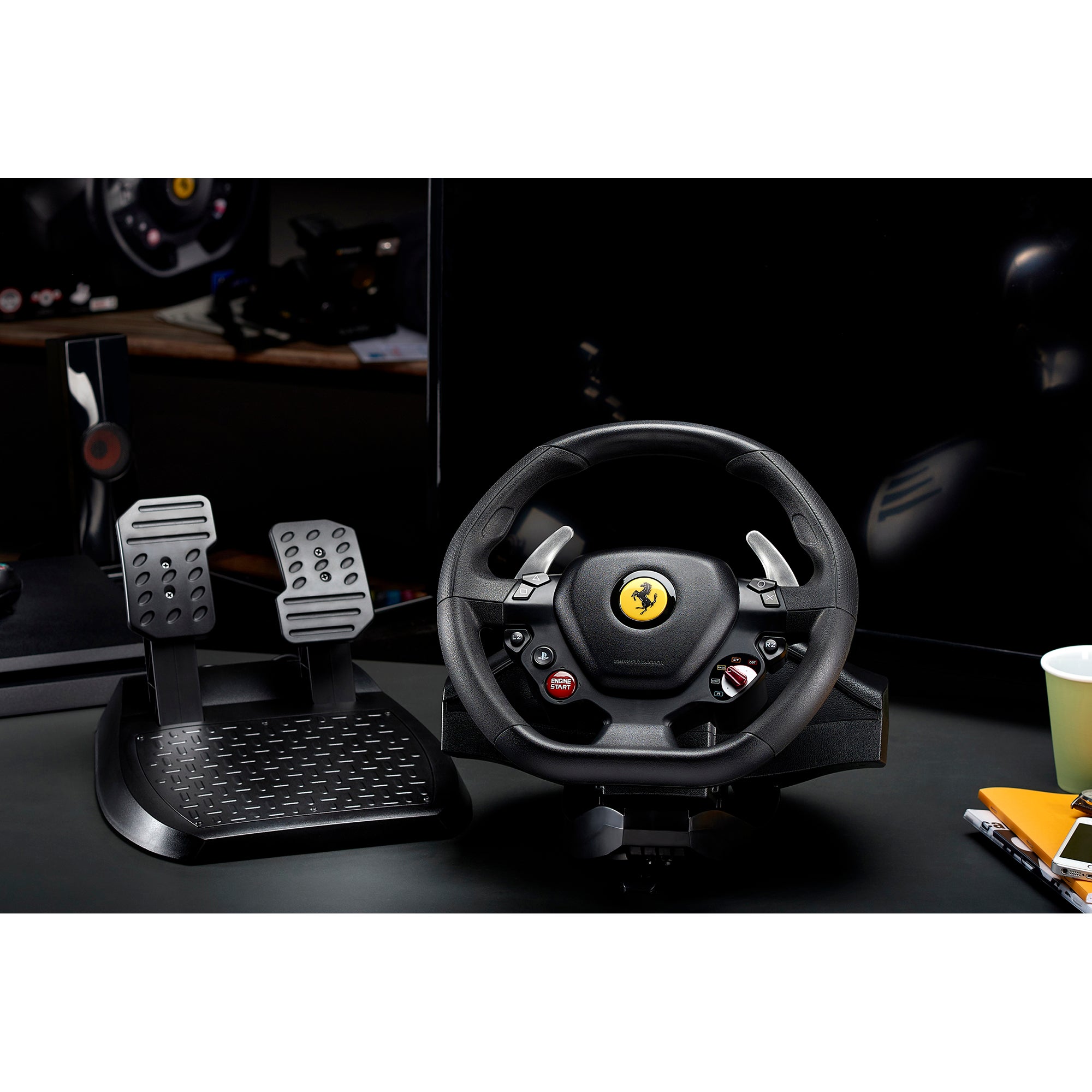 Thrustmaster T80 RW Ferrari 488 GTB - Officially Licensed Racing Wheel for PC, PS4, and PS5