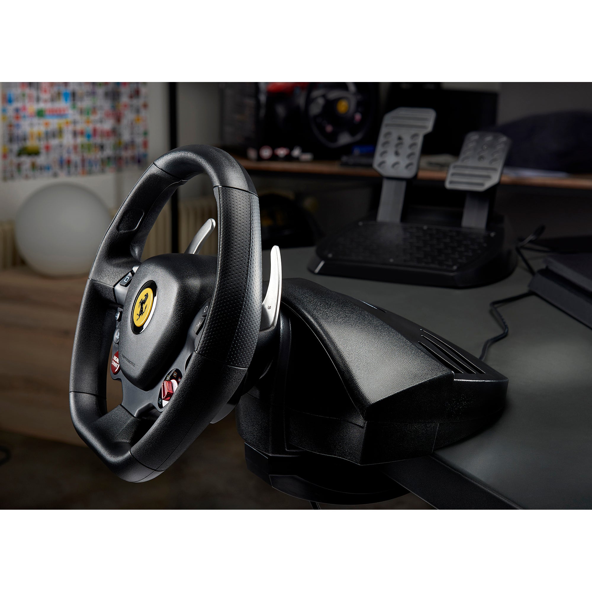 Thrustmaster T80 RW Ferrari 488 GTB - Officially Licensed Racing Wheel for PC, PS4, and PS5