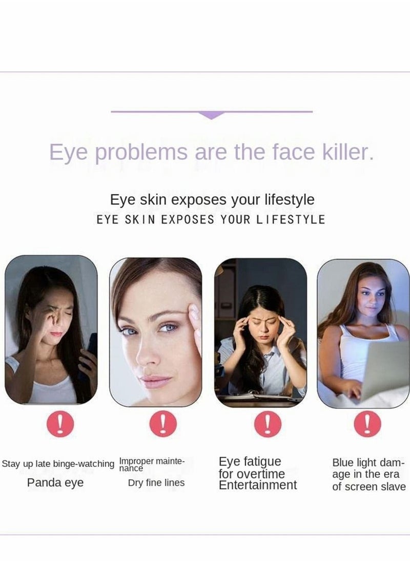 Eye Massager with Heat, Heated for Migraines, Relax and Reduce Strain Dark Circles Bags Dry Improve Sleep, Ideal Gifts Women/Men