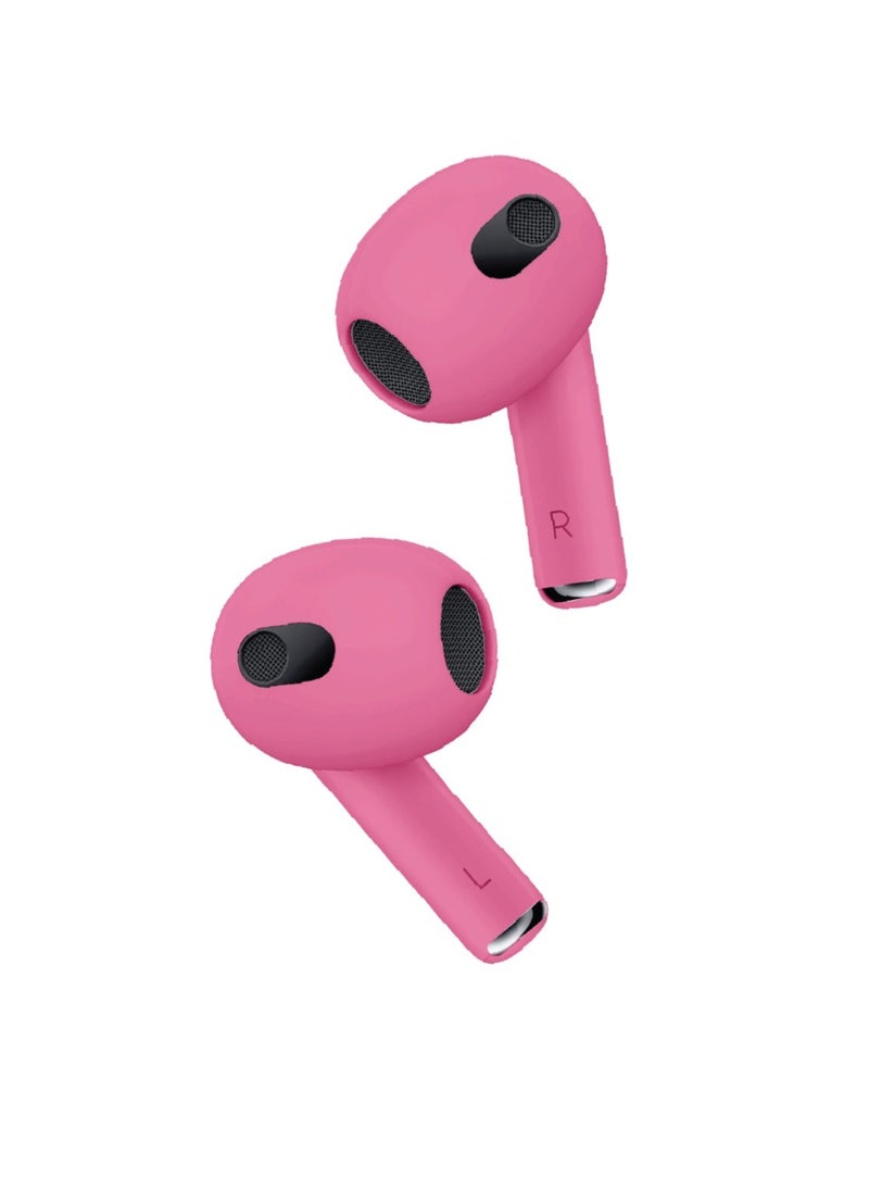 Deep Bass Wireless Earbuds 3 with ENC / Touch Control / Wireless Charging / Independent Earbuds / 20 Hours Working Time / Premium Materials / v5 Bluetooth / Type-C Charging Port - Pink