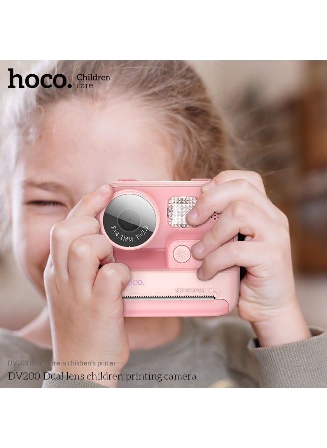 DV200 Dual Camera Kids Printing Camera with 2.0