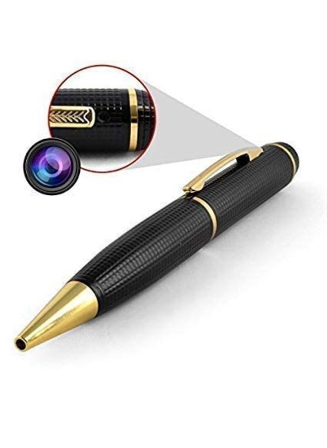 Golden Mini Spy Camera Pen – 1080p Full HD Video & Audio for Stealthy Surveillance