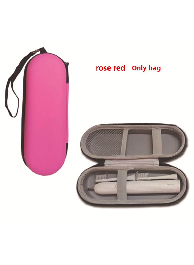 1 x 5 pcs Electric Toothbrush Travel Case for Braun Philips rose red