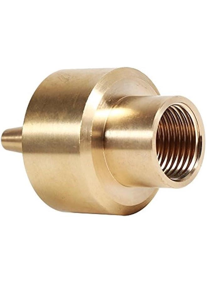 Fountain Nozzle, 1/4 1/2 3/4 Brass Column Garden Pond Fountain Water Nozzle Sprinkler Spray Head Gold (1/2)