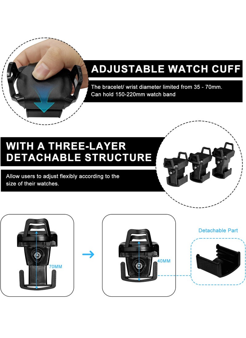 Fingerprint Lock Watch Winder 12 Automatic Winder With LCD Touch Screen, Blue LED Light, 5TPD, 3 Rotation modes, Remote Control, Adjustable Watch Cuff and Super Quiet Motor for watch enthusiasts