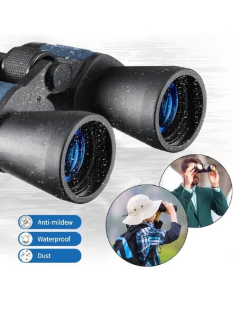 HD 60x60 Professional Binoculars with Day/Night Vision, High-Powered for Stargazing, Football, and Sightseeing, Waterproof Design, Includes Durable Carrying Bag