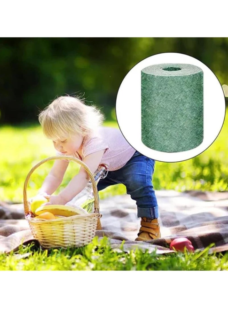 Biodegradable Grass Seedling Mat, Year Round Green, Biodegradable Grass Seed Mat Rolls, Help Plant Growth and Germination Planting Mat, Heat Insulation, Moisturizing