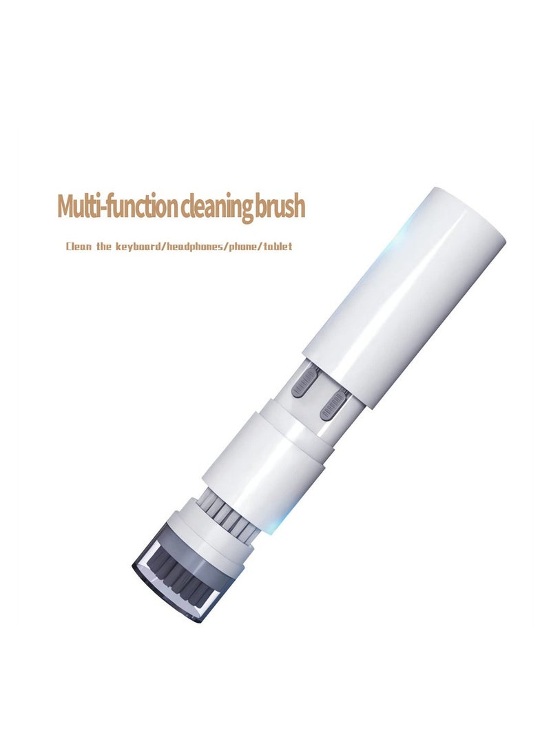 6 in 1 Cleaner Kit for Airpods 1 2 3 Pro Headphones Earbuds and Case & Keyboard Cleaner Kit with Brush and Soft Flocking Pen, Multi-Function Cleaner Kit for Earphones Keyboard Phone Camera