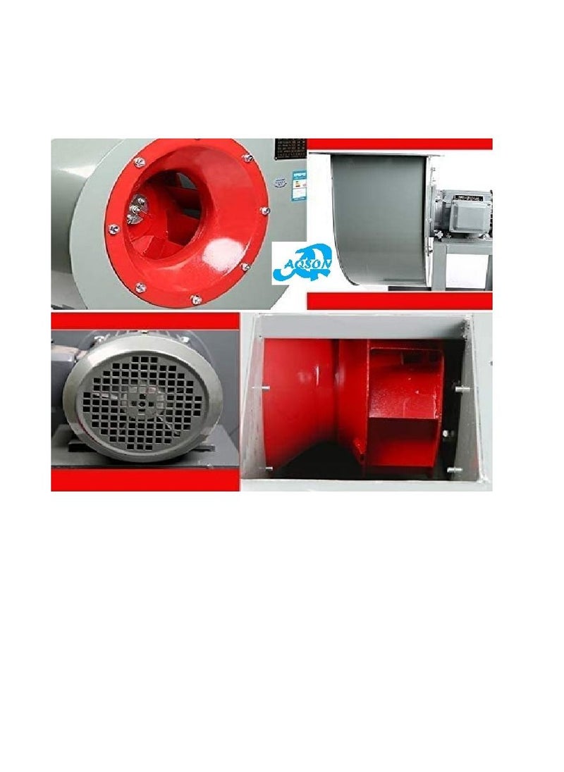 Blower 2Kw 3 Hp 3 Phase Multi-Wing Turbine Carbon Steel Copper Motor Energy-Saving Industrial Fan Barbecue Kitchen Factory Large Public Place