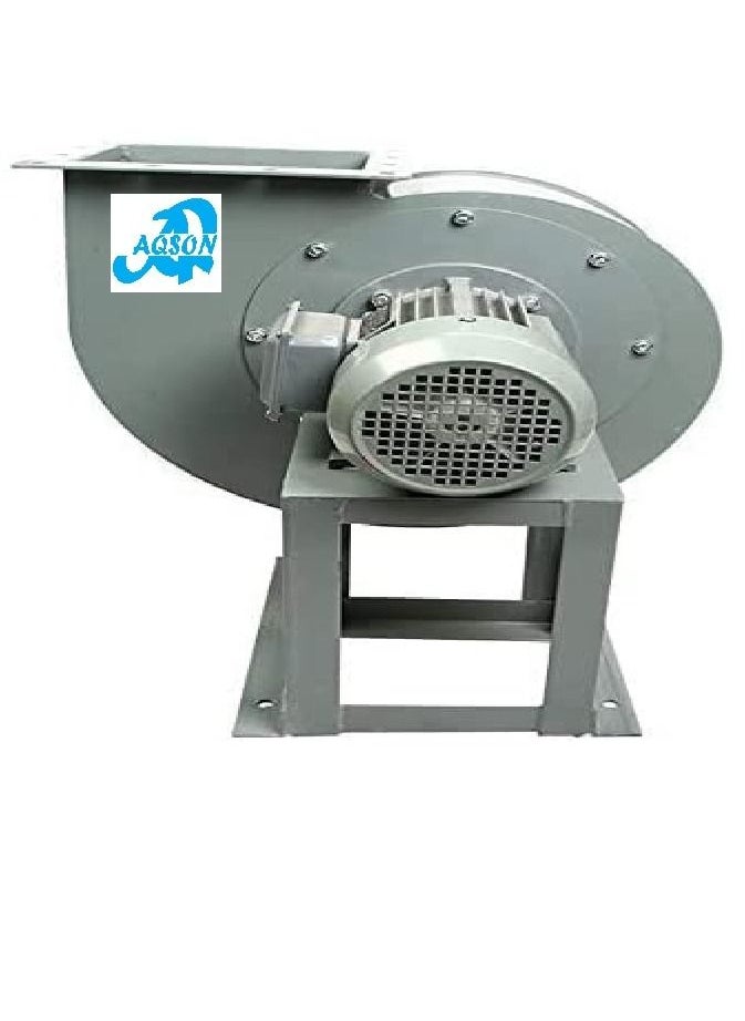 Blower 4Kw 5.5 Hp 3 Phase Multi-Wing Turbine Carbon Steel Copper Motor Energy-Saving Industrial Fan Barbecue Kitchen Factory Large Public Place