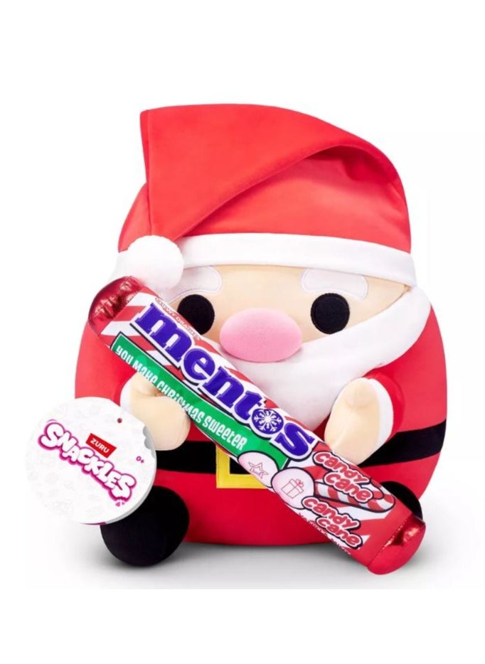 Snackles Santa Claus And Mentos Plush, 14 Inches