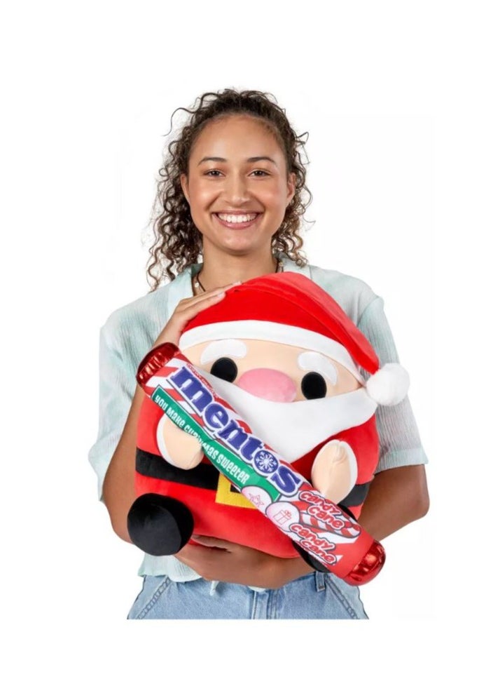 Snackles Santa Claus And Mentos Plush, 14 Inches