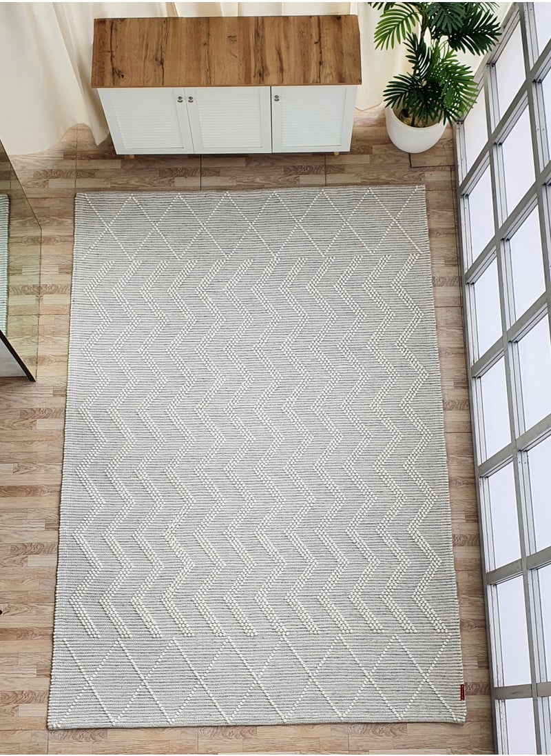 Handmade woven rug area rug for bedroom livig room carpet Woven rug natural and white color rug srn-016