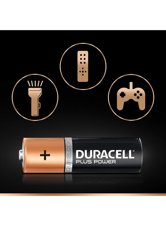 12-Piece Plus Power AAA Batteries Black/Beige/White