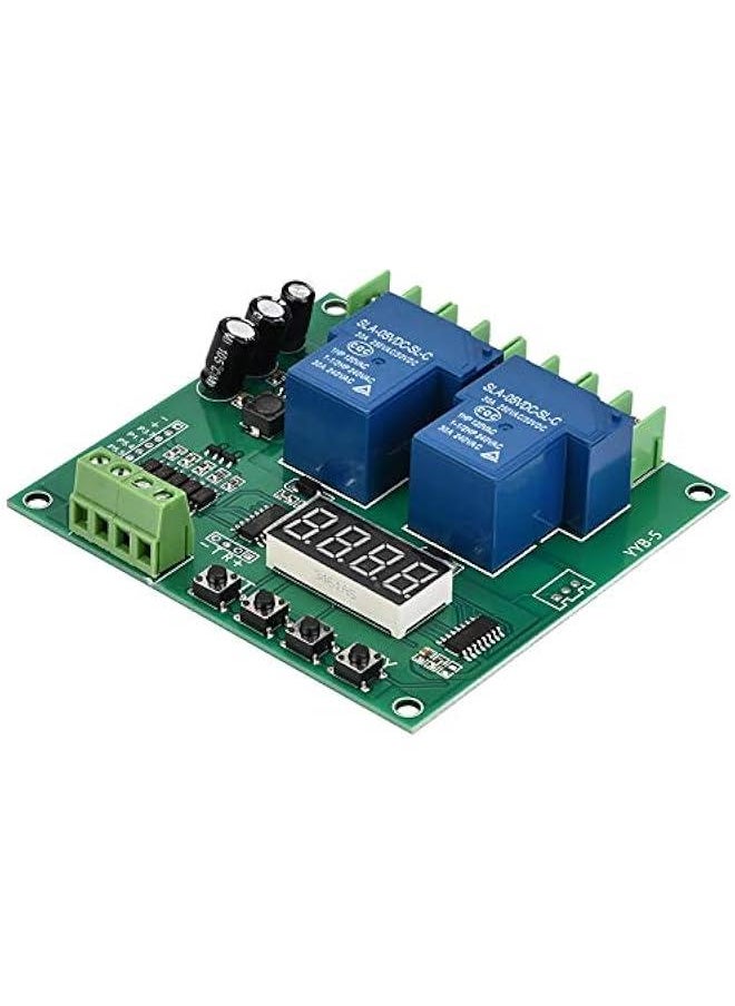 YYB-5 12v 24v Motor Forward/Reverse Control Board Two Relay Delay Timing Cycle Module Linear Actuator Control Board 2 Relay Timer