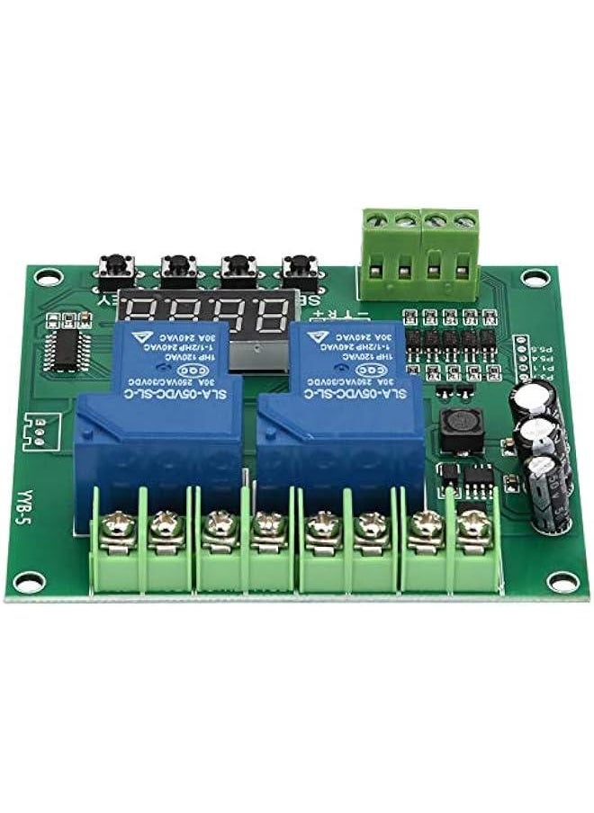 YYB-5 12v 24v Motor Forward/Reverse Control Board Two Relay Delay Timing Cycle Module Linear Actuator Control Board 2 Relay Timer