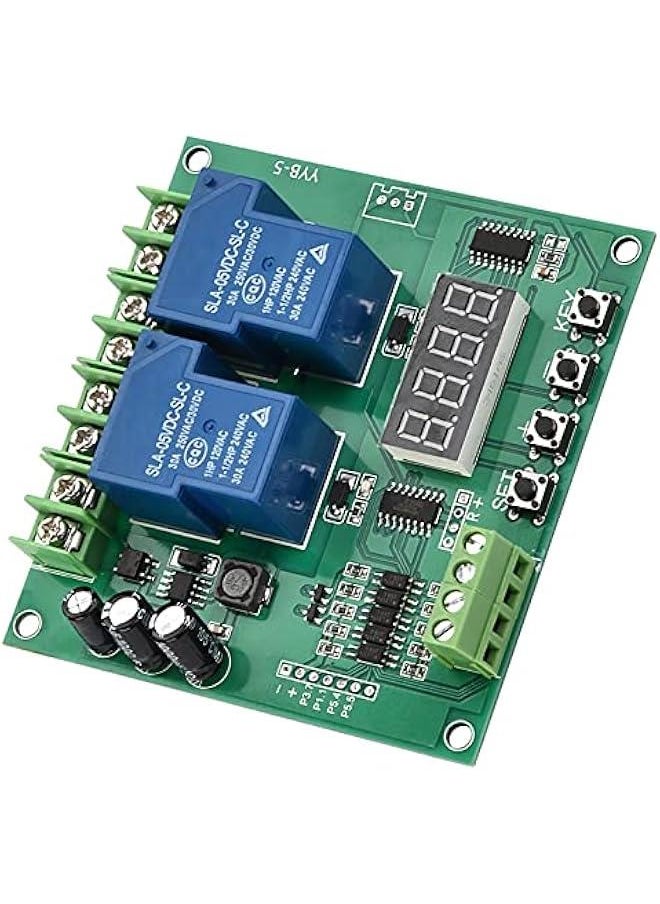 YYB-5 12v 24v Motor Forward/Reverse Control Board Two Relay Delay Timing Cycle Module Linear Actuator Control Board 2 Relay Timer