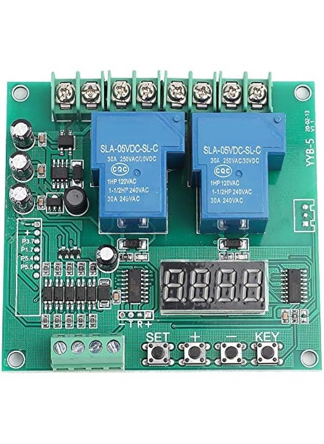 YYB-5 12v 24v Motor Forward/Reverse Control Board Two Relay Delay Timing Cycle Module Linear Actuator Control Board 2 Relay Timer