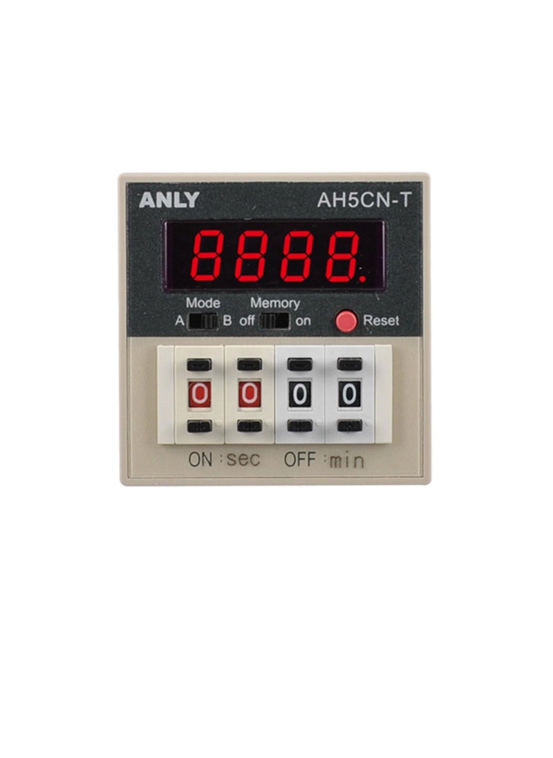 Digital Twin Timer 8Pin 100-240V AC/DC AH5CN-T