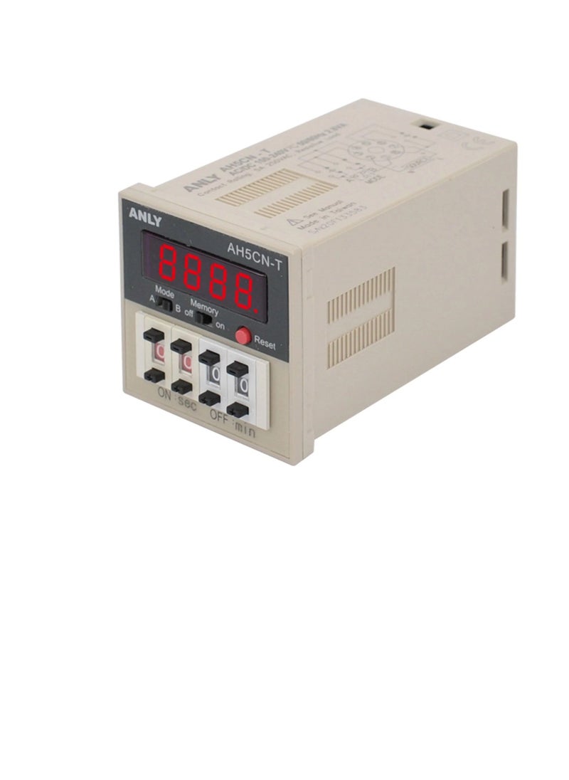 Digital Twin Timer 8Pin 100-240V AC/DC AH5CN-T