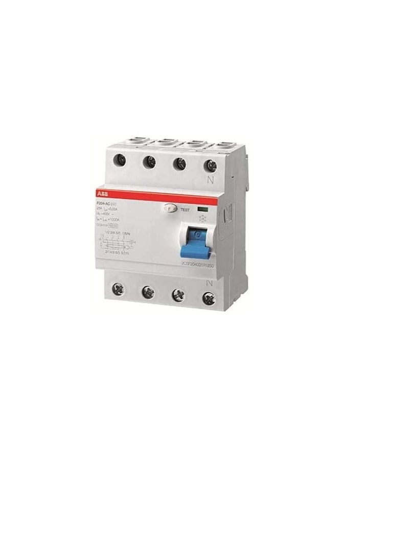 ABB Earth leakage circuit breaker 100A 4P 300MA F204 100A/0.30 (ELCB)2CSF204005R3900 (F664)