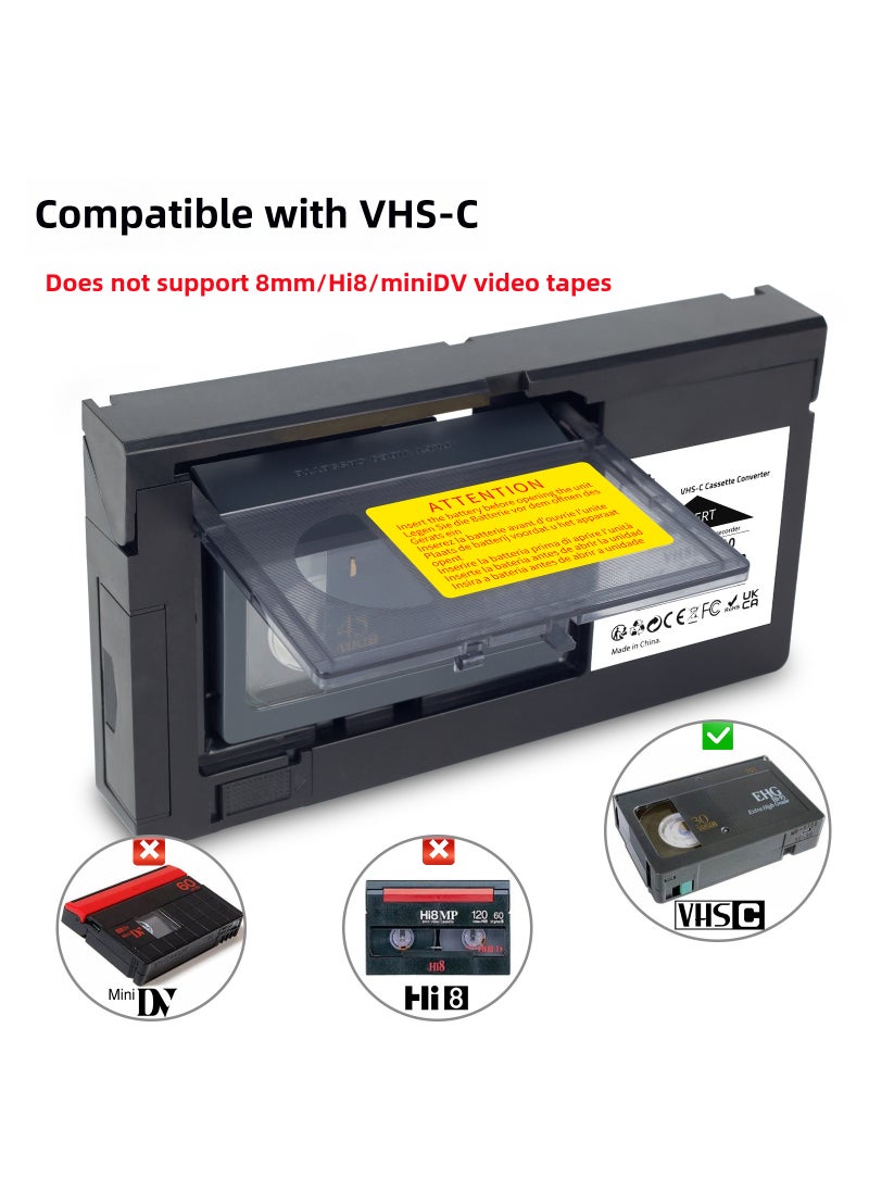 VHS to VHSC Video Cassette Adapter Box