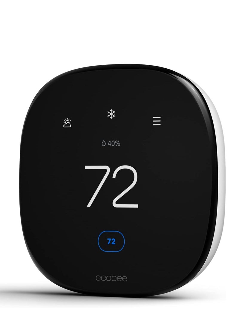 Ecobee Smart Thermostat Enhanced 6th Gen Without Sensor Black EB-STATE6L-01