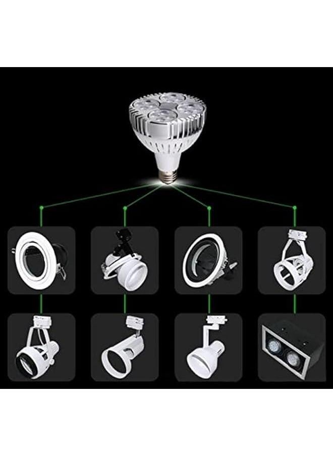 35W(75w Equivalent) PAR30 24pcs LEDs Warm White Spotlight Bulb E26 Project Tracking Light 24 Degree Beam (35W, Warm White)