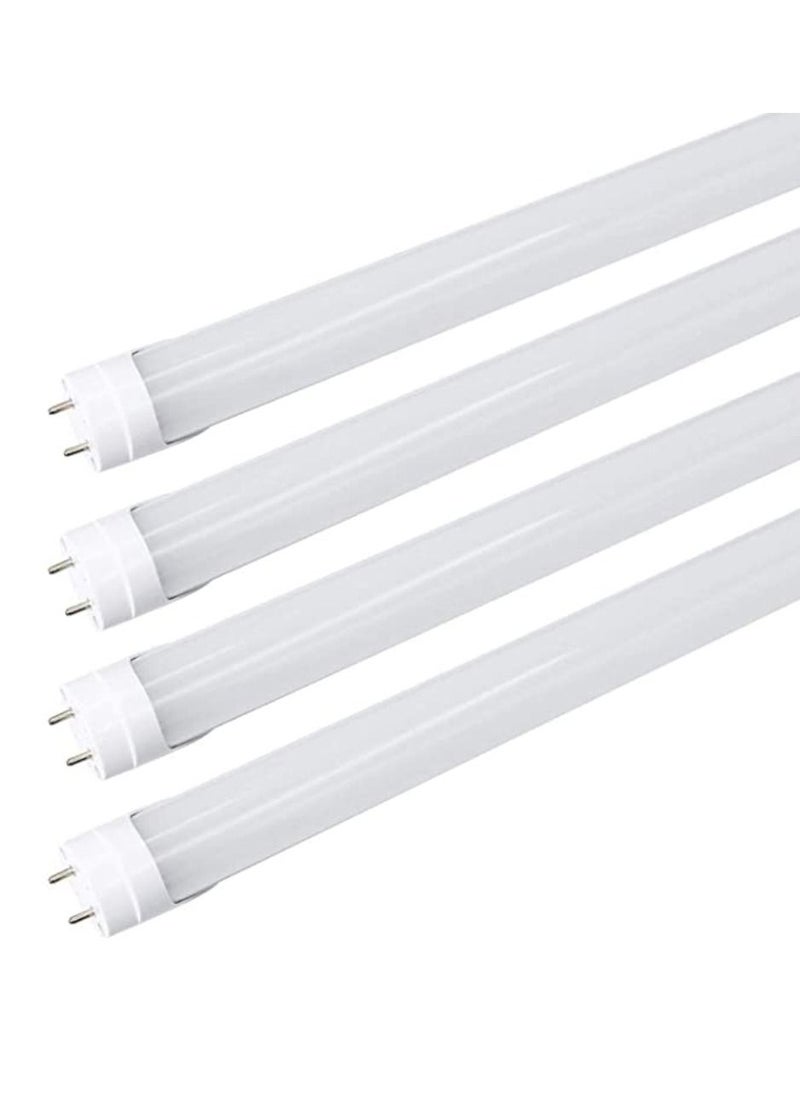 Pack Of 4 Led Tube Light T8 Rod 2FT Dual End Powered Ballast Bypass 900Lumens 10W Frosted Cover AC85 265V Lighting Tube Fixtures