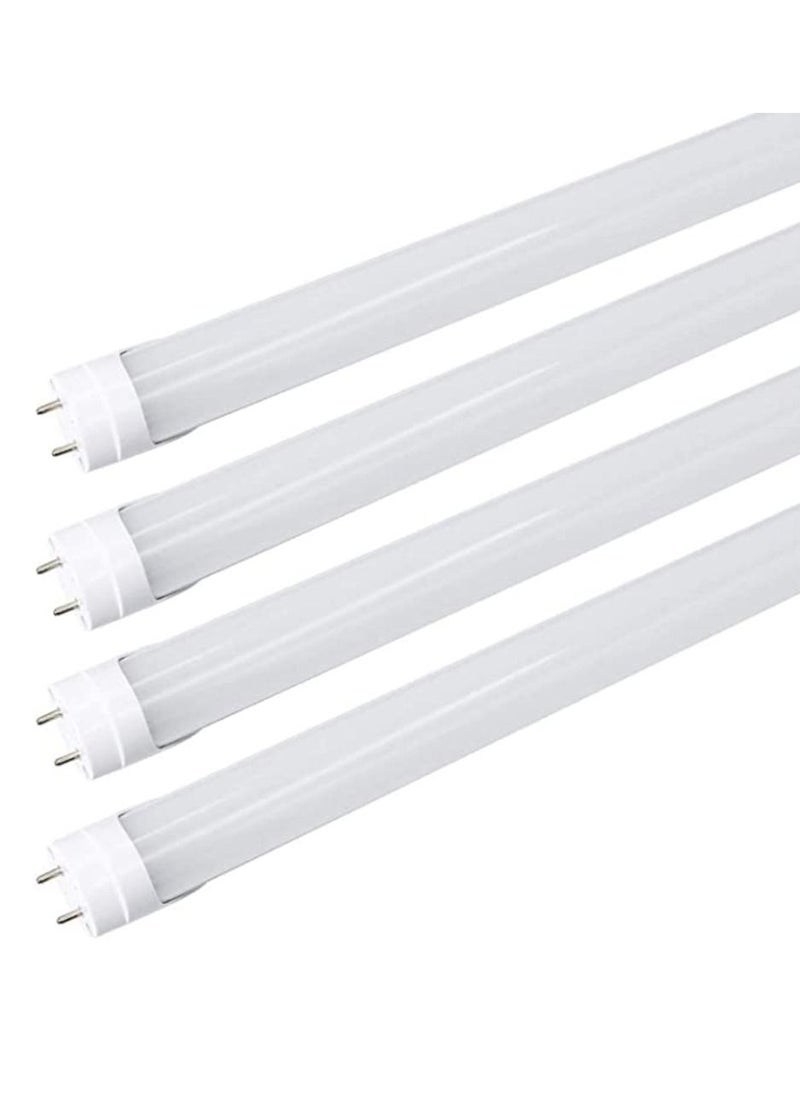 Pack Of 4 Led Tube Light T8 Rod 2FT Dual End Powered Ballast Bypass 900Lumens 10W Frosted Cover AC85 265V Lighting Tube Fixtures