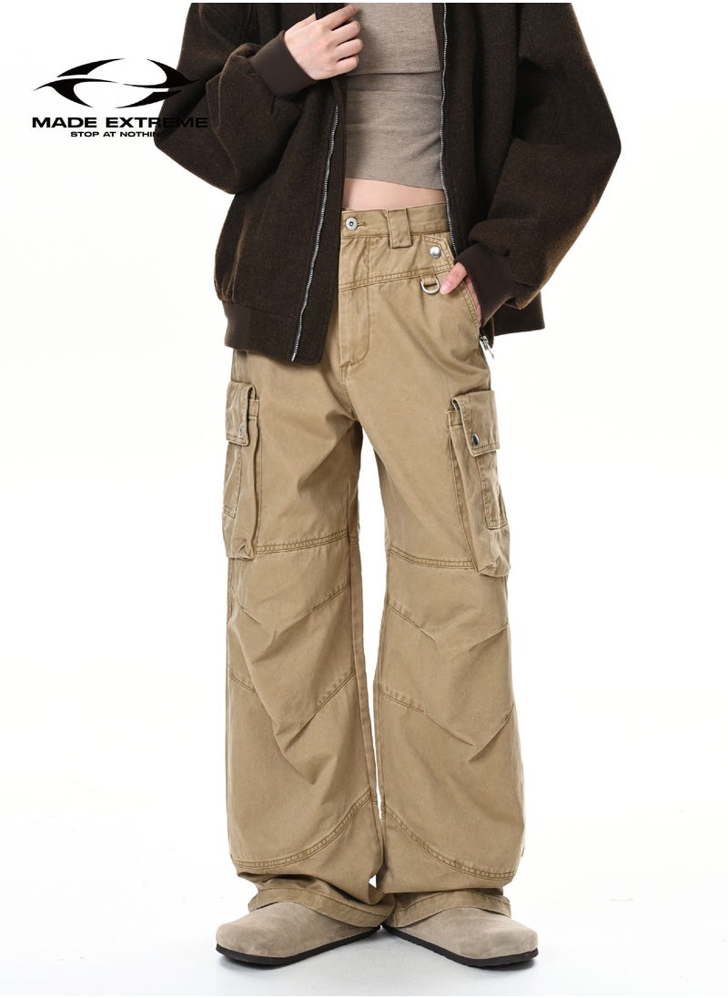 MADEEXTREME Retro Multi Pocket Straight Pants