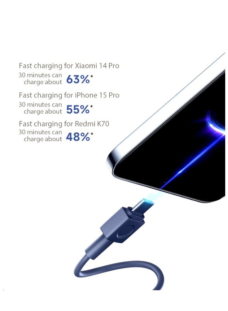 20000 mAh 33W Power Bank 20000mAh (Integrated Cable) Tan | High capacity, long battery life with two-way fast charging | 3 Ports Output Tan