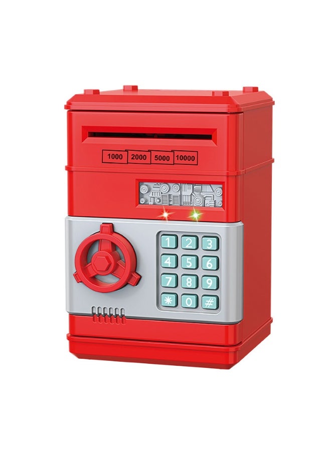 Electronic Money Saving Box With Password Unique Detailed Design Durable 8x6x6inch