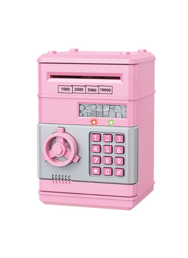 Electronic Money Saving Box With Password Unique Detailed Design Durable 8x6x6inch