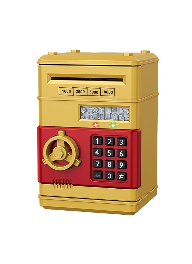 Electronic Money Saving Box With Password Unique Detailed Design Durable 8x6x6inch