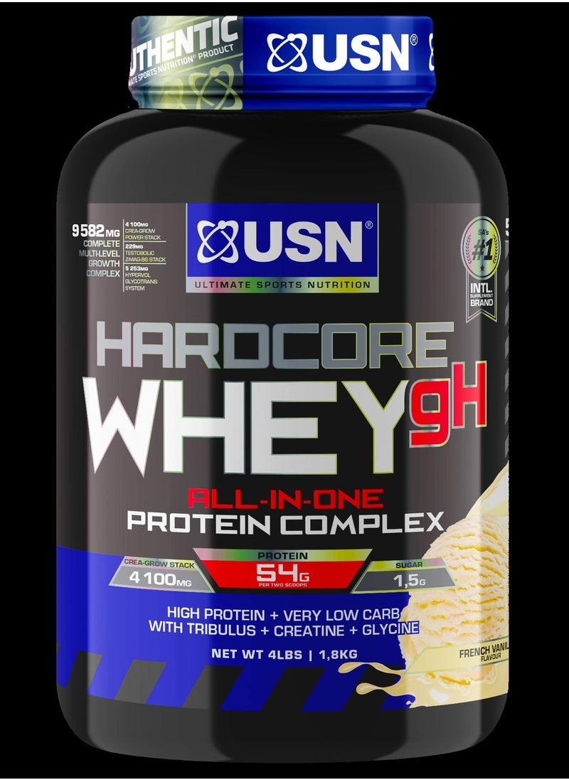 USN Hardcore Whey GH French vanilla 1.8kg