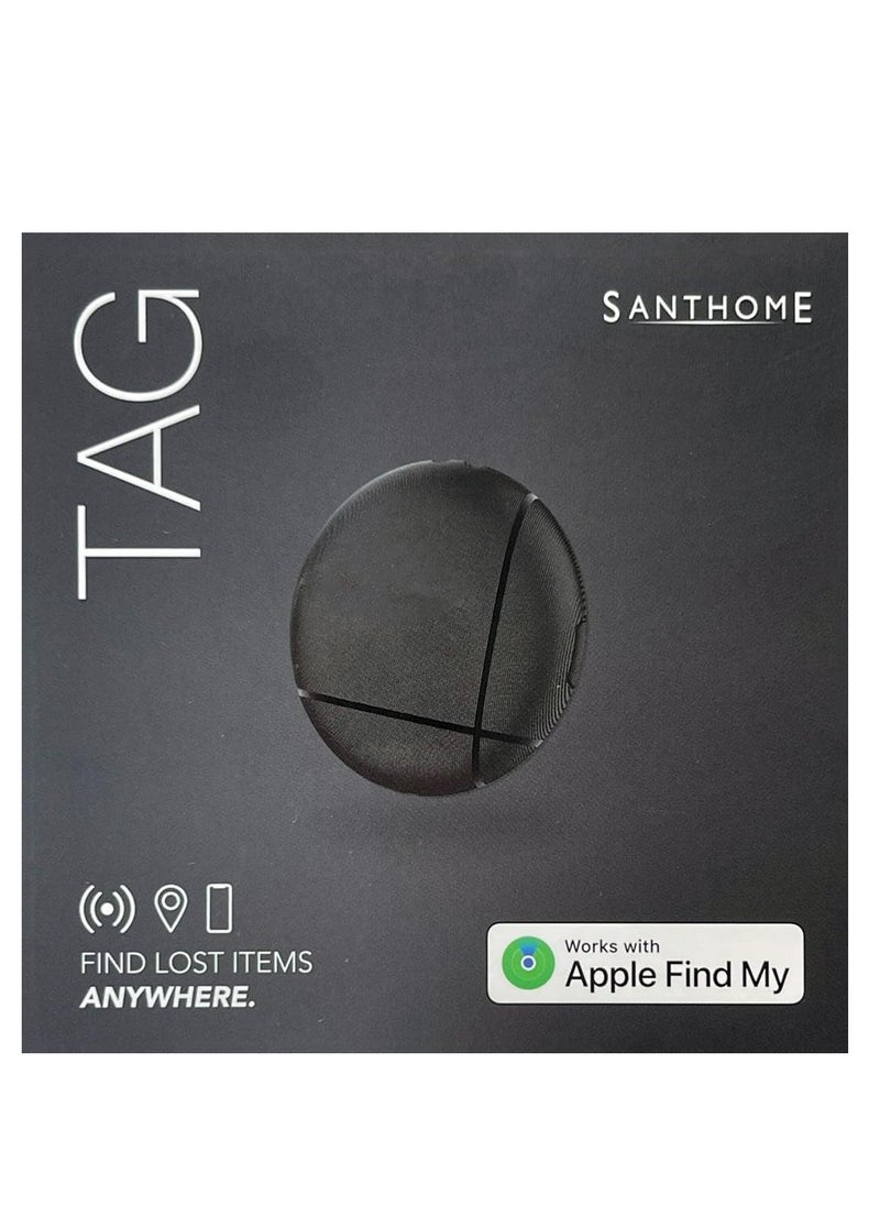 Santhome Tag – MFI-Certified Item Tracker Compatible with Apple Find My, Keychain and Luggage Finder, Global Tracking Device, AirTag Alternative for Wallets, Backpacks, and Personal Items (5)