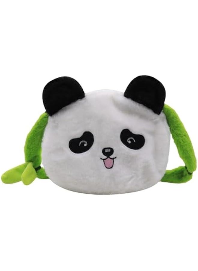 Cute Panda Plush Crossbody Purse Small Fluffy Satchel Shoulder Messenger Bag Animal Handbag Purse for Women Girls,B#