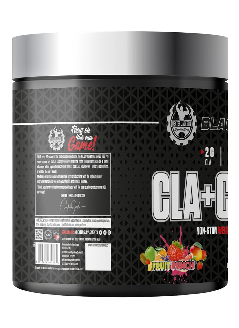 Black Series CLA + Carnitine - Advanced Weight Management Formula for Fat Burning and Metabolism Support (Fruit Punch, 50 Servings, 300g)