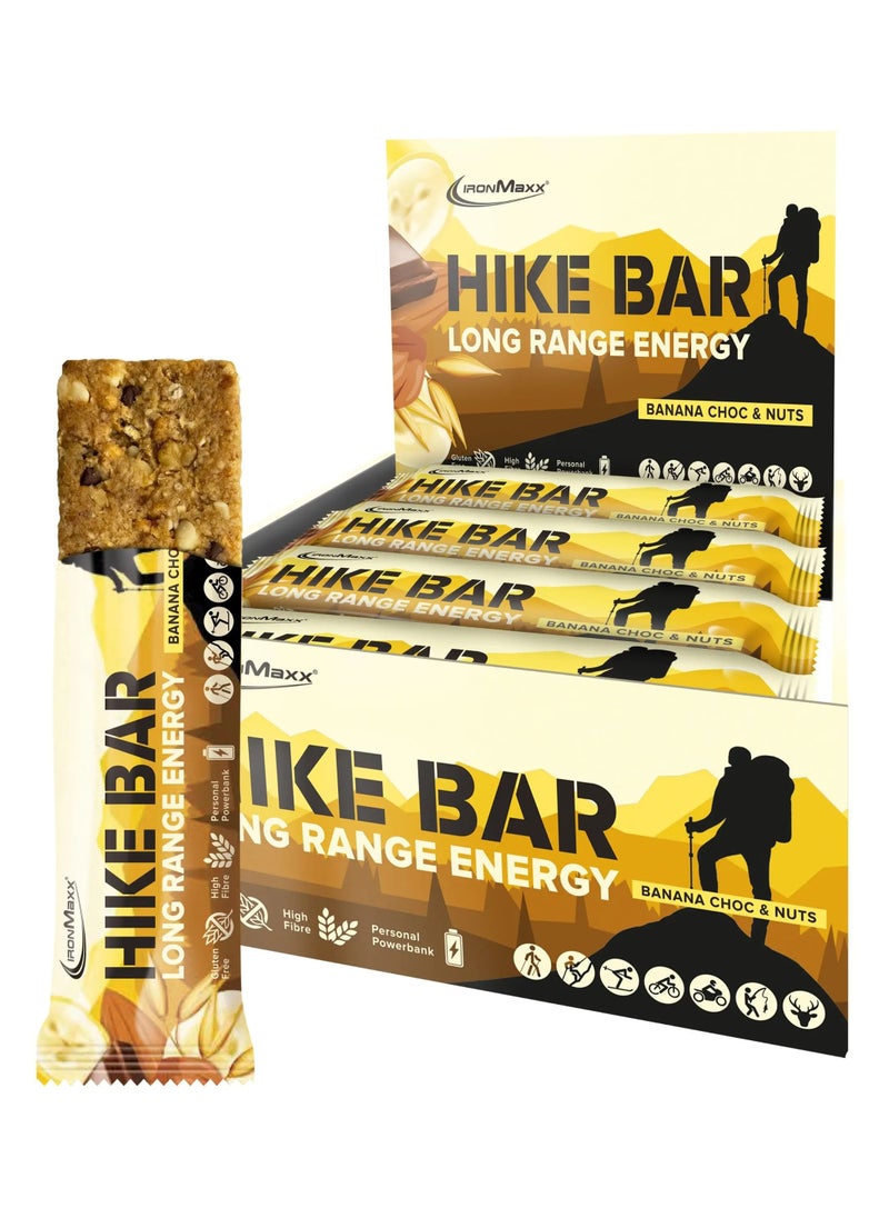 IronMaxx, Hike Bar, Banana Choc & Nuts, 60g Pack of 12