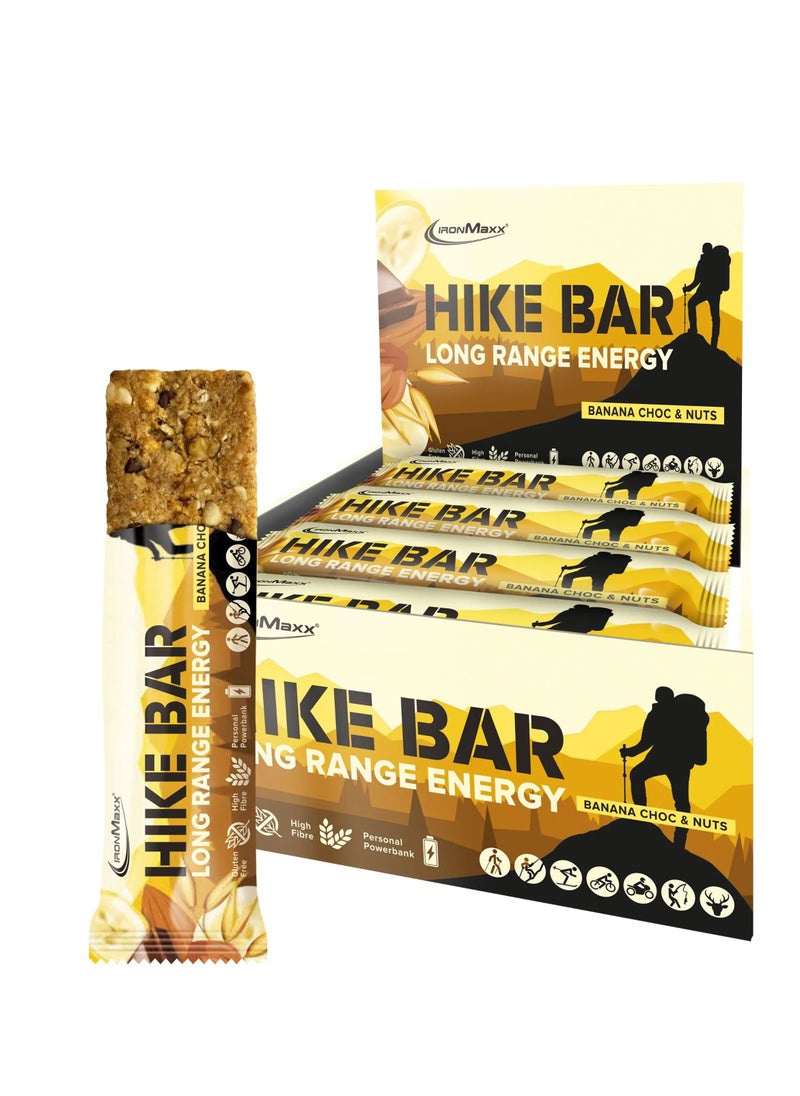 IronMaxx, Hike Bar, Banana Choc & Nuts, 60g Pack of 12